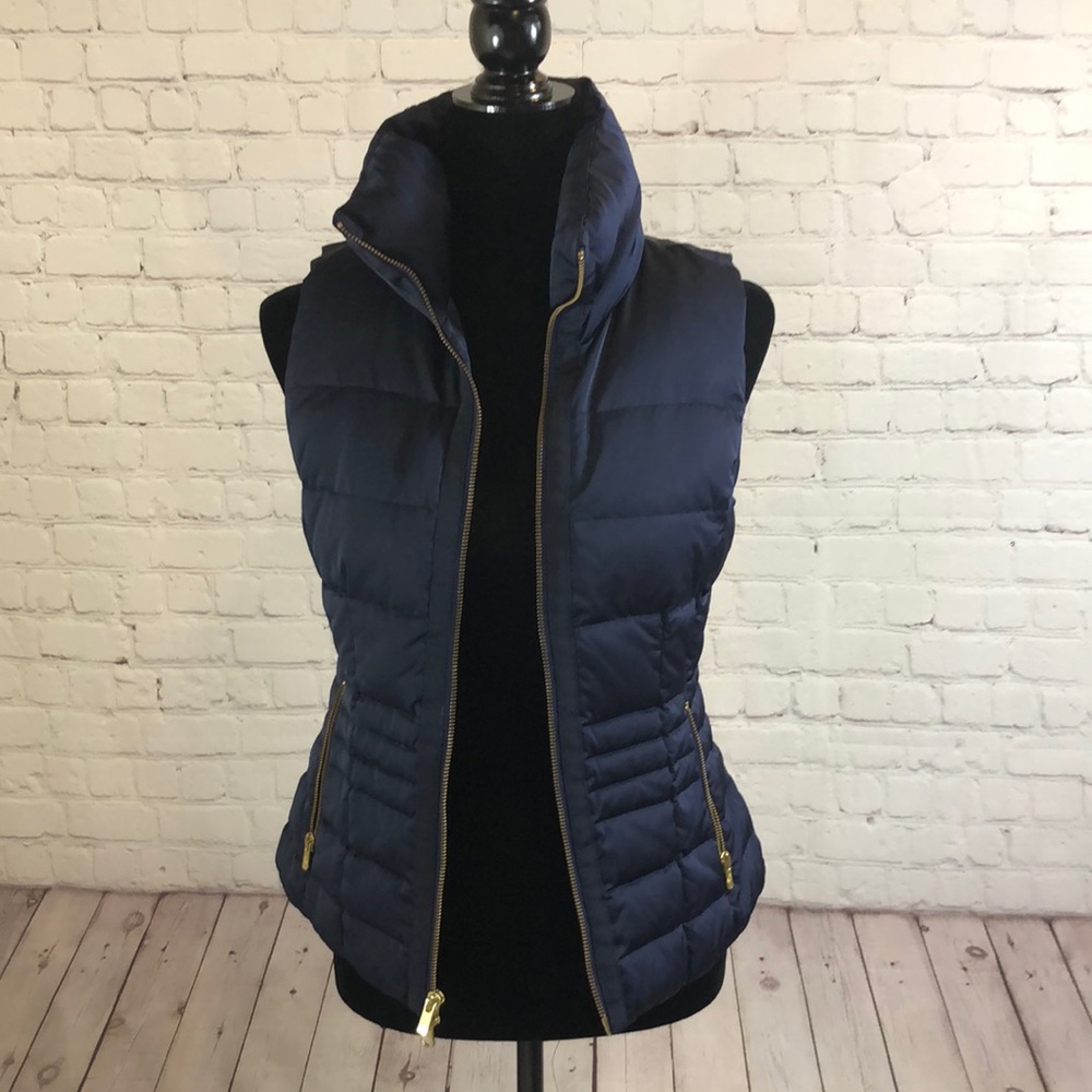 Pre-loved Lilly Pulitzer Lauren Vest Navy Duck Down Filled Women's S